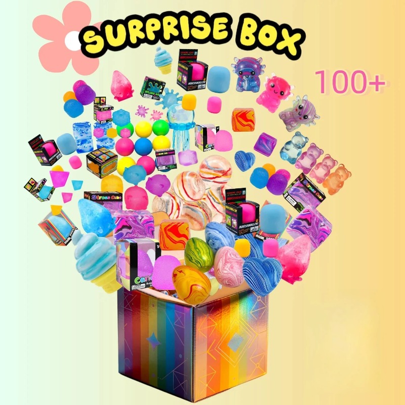 Mystery Box Blind Bag - الأكثر مبيعًا: صندوق ألعاب سكويشي مكعب