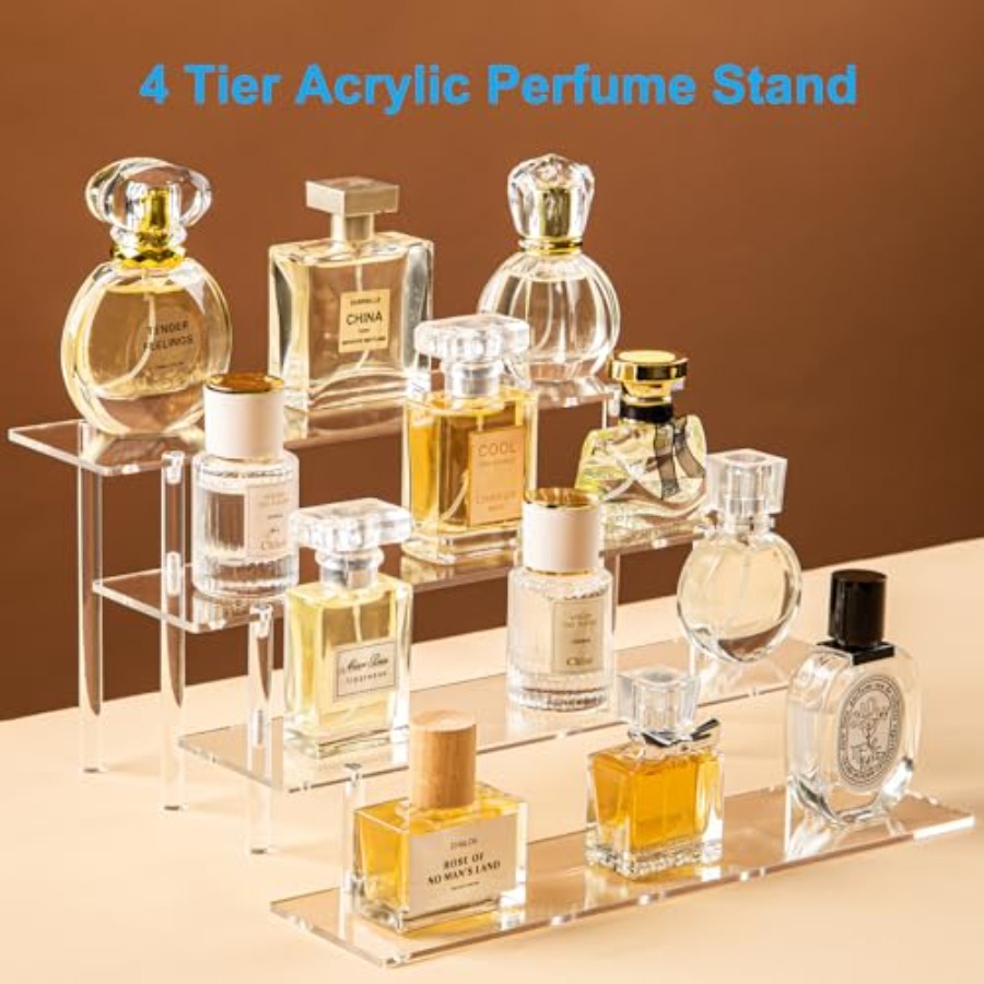 حامل عطور أكريليك بأربعة مستوي - مراجعة Display Risers Set وسعره